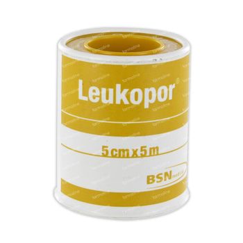 Leukopor® Sparadrap 5 m x 5 cm 02474-00 1 pièce