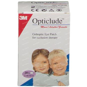 3M Opticlude Oogpleister Senior 8,2cm X 5,7cm 153920 20 st
