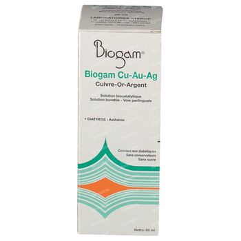 Biogam Cu-Au-Ag Fl 60 ml
