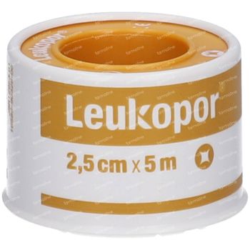 Leukopor® Huidvriendelijke Hechtpleister 5 m x 2,50 cm 02472-00 1 stuk