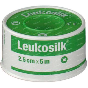 Leukosilk Kleefpleister 2,5cm x 5m 1 st