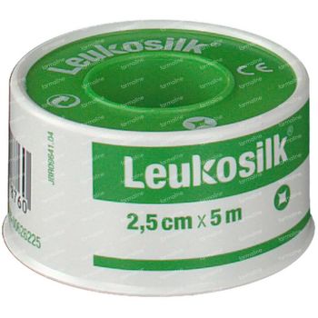 Leukosilk Kleefpleister 2,5cm x 5m 1 st