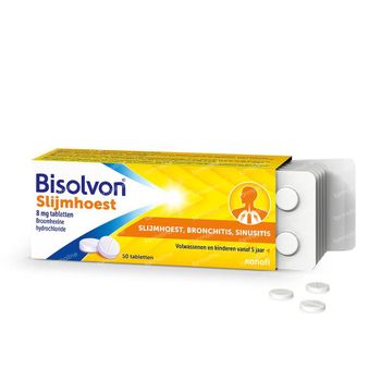 Bisolvon® Slijmhoest 8 mg Tabletten 50 tabletten