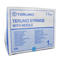 Terumo Wegwerpspuit Met Naald 1ml 26g 1/2 100 spuiten