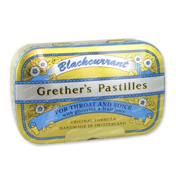 Grethers Pastilles Blackcurrant 110 g
