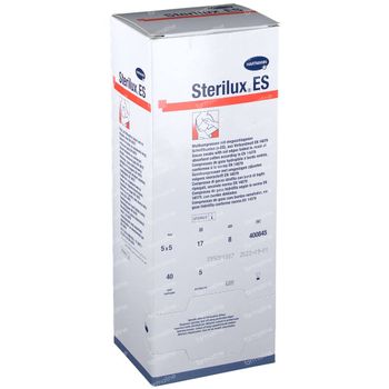 Hartmann Sterilux ES Stérile Compresse 8 Plis 5 x 5cm 400845 40x5 pièces