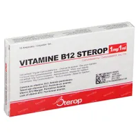 Gering Onvergetelijk wrijving Vitamine B12 1mg 10 ml ampoules commander ici en ligne | FARMALINE.be