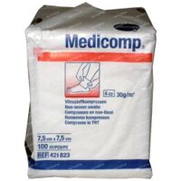 Hartmann Medicomp Kompres 4 Lagen 7.5 x 7.5cm 421823 100 st