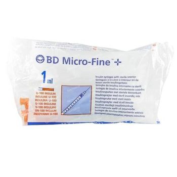 BD Microfine+ Seringue Insuline 1ml 29g 12.7mm 10 st