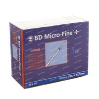 BD Microfine+ Seringue Insuline 1ml 29G 12.7mm 100 st