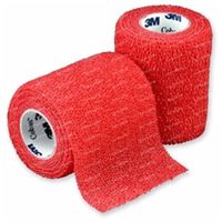 3M Coban Bandage Elastique Rouge 7,5cmx4,57m 1 st