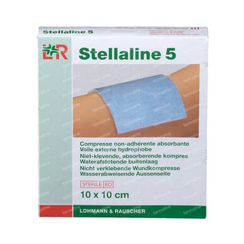 Lohmann & Rauscher Stellaline 5 Compresses Non-Adhérente Absorbante Sterile 10x10cm 10 pièces