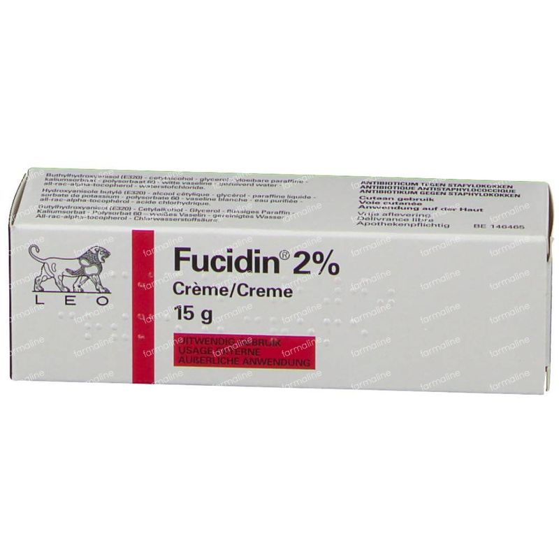 Fucidin Creme Intimbereich Fucidin 2% 15 g crème commander ici en ligne | FARMALINE.be