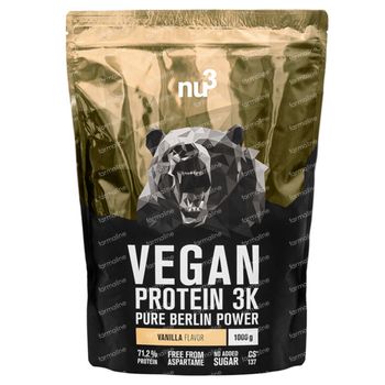 nu3 Vegan Protein 3K Vanille 1 kg poeder