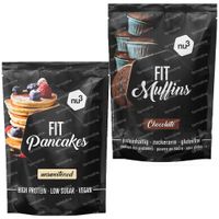 1 X Nu3 Fit Pancakes + 1 X Fit Muffins 1 shaker