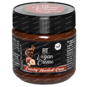 nu3 Fit Vegan Crème Crunchy Hazelnut - Cacao 200 g