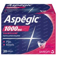 Aspégic 1000mg - Pijn 20 zakjes