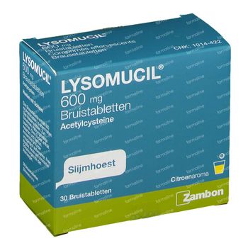 Lysomucil 600mg 30 bruistabletten