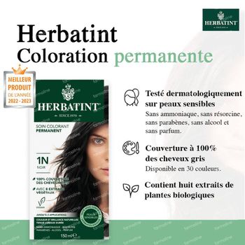 Herbatint Soin Colorant Permanent 1N Noir 150 ml