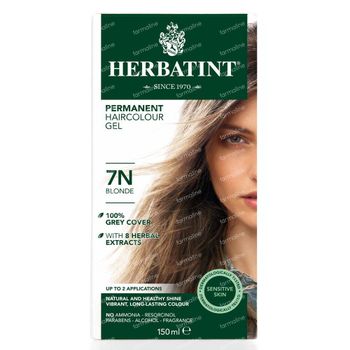 Herbatint 7N Blond – Coloration Permanente Végane 100 % Bio – aux 8 Extraits de Plantes 150 ml