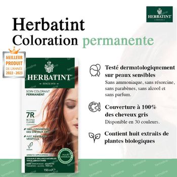 Herbatint Soin Colorant Permanent 7R Blond Cuivré 150 ml