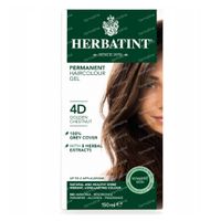 Herbatint Permanente Haarfärbung Kastanie Goldfarbe 4D 1 st