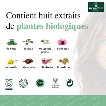 Herbatint 5N Châtain Clair – Coloration Permanente Végane 100 % Bio – aux 8 Extraits de Plantes 150 ml