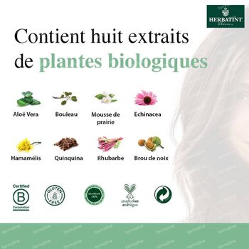 Herbatint 6N Blond Foncé – Coloration Permanente Végane 100 % Bio – aux 8 Extraits de Plantes 150 ml