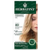 Herbatint Permanente Haarfärbung Helblond Goldglanz 8D 150 ml