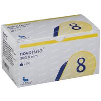 NovoFine® 30g 8mm 100 pièces