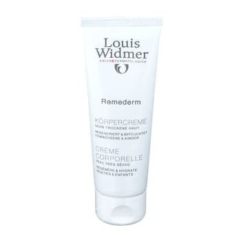 Louis Widmer Remederm Crème Corporelle Légèrement Parfumé 75 ml