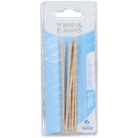 Formes & Flammes Cuticle Pusher Wood 67 6 pièces