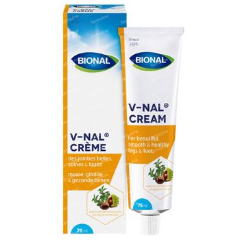Bional V-nal Crème - Circulation - des Jambes Belles, Lisses et Saines - pour les Varices - Crème aux Extraits de Plantes 75 ml
