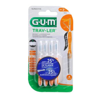 GUM Trav-Ler 0,9mm 4 pièces