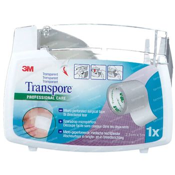 3M Transpore Surgical Tape Dispenser 2,5cm x 5m 1527-1/D 1 st