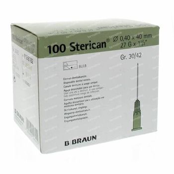 Sterican Aiguille 27g 1/2 0,4x40mm 100 st