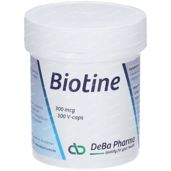 Deba Pharma Biotine 300mcg 100 capsules
