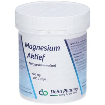 DeBa Pharma Magnesium Actief 600 mg 100 capsules
