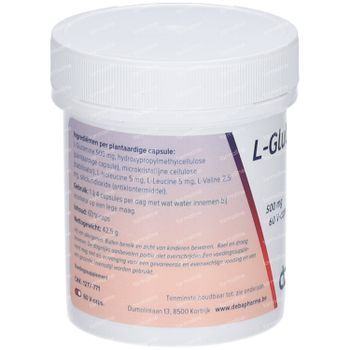 Deba L-Glutamine Capsules 500mg 60 capsules