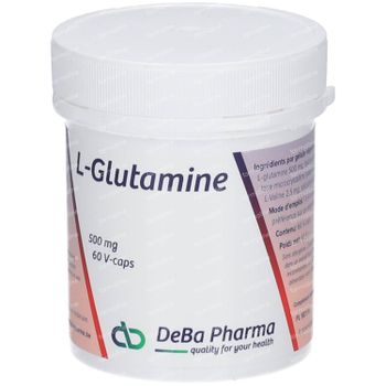 DeBa Pharma L-Glutamine Capsules 500mg 60 capsules