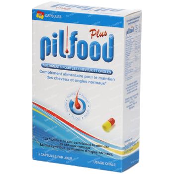 Pilfood Plus - Vitamines Pour Les Cheveux 90 capsules