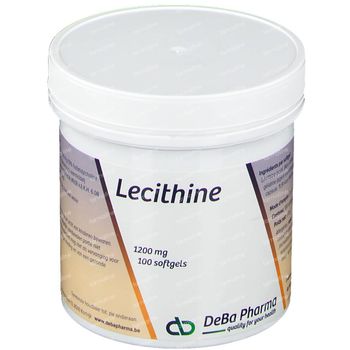 DeBa Pharma Lécithine 1200Mg 100 capsules