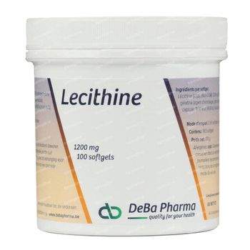 DeBa Pharma Lécithine 1200Mg 100 capsules
