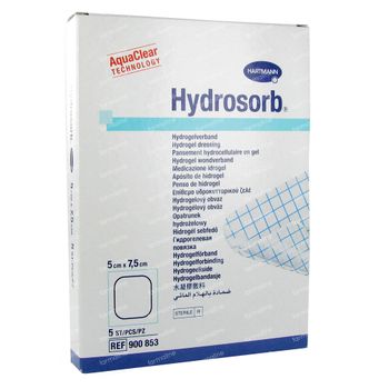 Hartmann Hydrosorb 5 x 7.5cm 900853 5 st