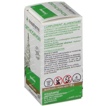 Arkogélules Orthosiphon Végétal 45 capsules