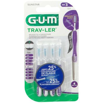 GUM Trav-Ler 1,2mm 4 pièces