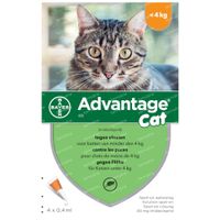 Advantage 40 Spot-On Oplossing Kat <4kg 4x0,4 ml