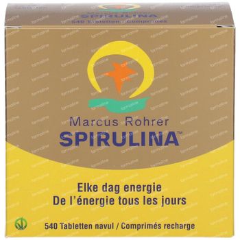 Marcus Rohrer Spirulina Recharge 540 comprimés