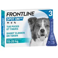 Frontline Spot On Vlooien en Teken Hond M 10-20kg 3 pipet(ten)