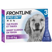 Frontline Spot On Vlooien en Teken Hond L 20-40kg 3 pipet(ten)